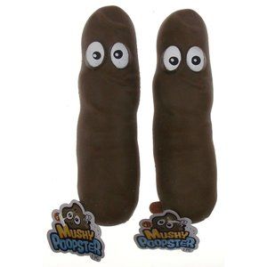 Mushy Poopster Set 2 Poo Eyes Stretch Toys Stress Relief Gag Gift Sensory Fidget